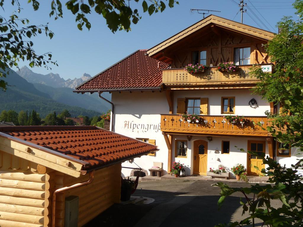 Gastehaus Alpengruss Hotel Wallgau Exterior foto